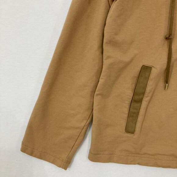 Lauren Ralph Lauren size XL Light Brown Relaxed Full Zip Hooded Comfy Jacket - Picture 4 of 12